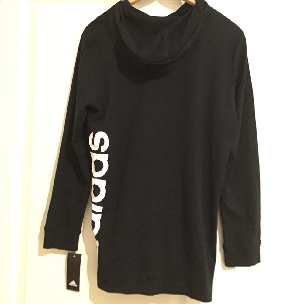 BoysGirls XL Adidas long sleeve shirt w/hood
